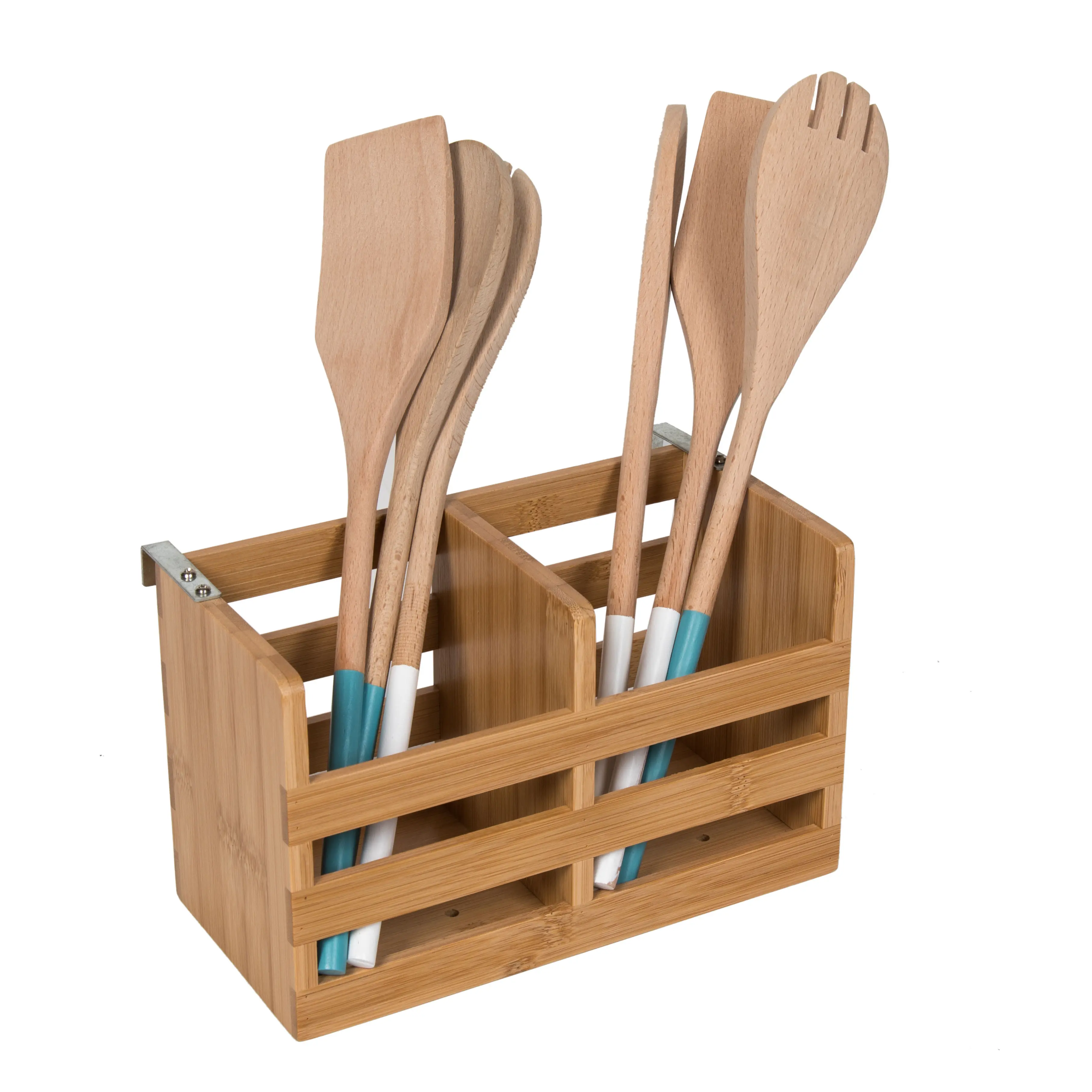 Wholesale Bamboo Kitchen Storage Rack,kitchen tableware organizer bamboo cutlery holders