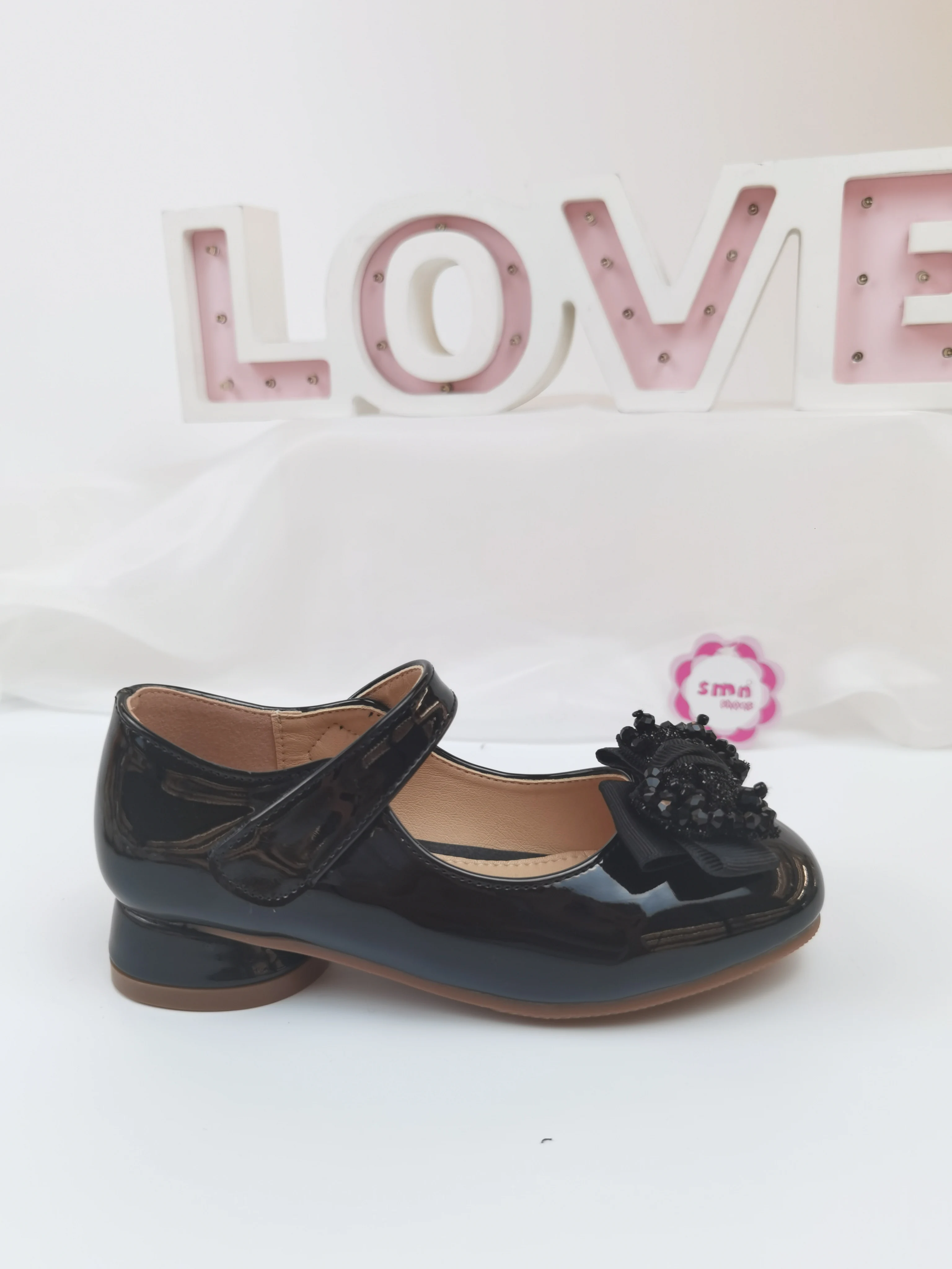 Factory straight sell, fashionable high-heeled girls gorgeous princess shoes, bow simple wear with fashionable princess dance sh