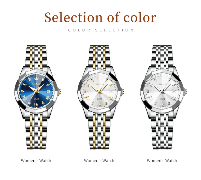 OLEVS 9931 New Watch Rose Gold Women Women Business Quartz Watches Ladies Luxury Female Wrist Watch