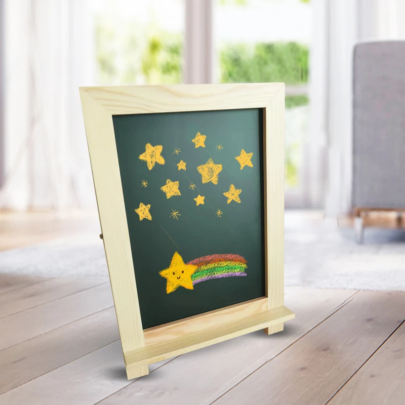 Outdoor A Frame Writing Board Wooden Chalkboard Bar Restaurant Advertising Blackboard