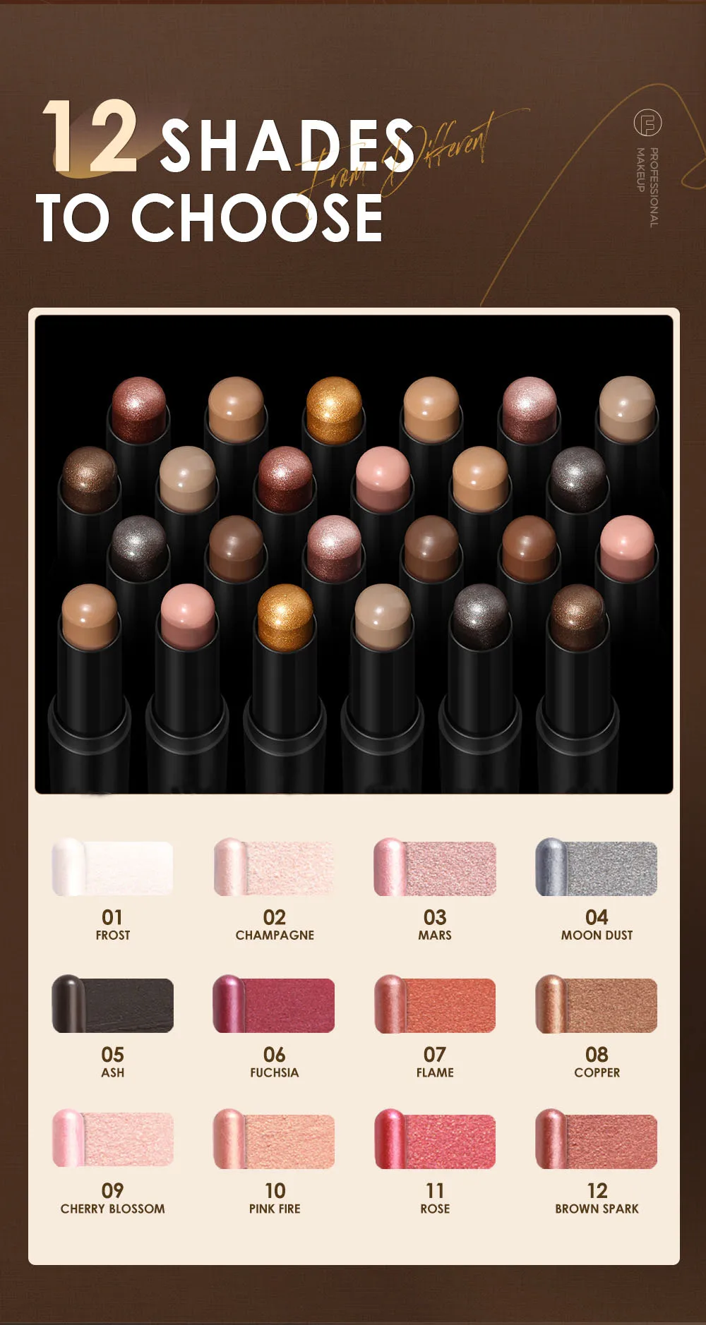 Cream Eyeshadow Crayon Long Wear Eyeshadow & Liner Combination