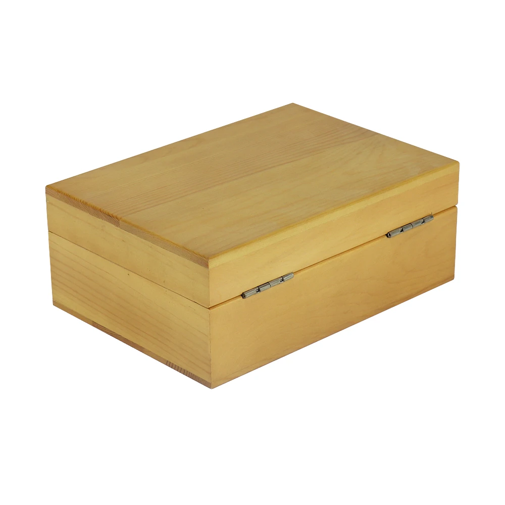 OEM wooden gift packing boxes with lid FSC dark brown wooden storage box wooden box