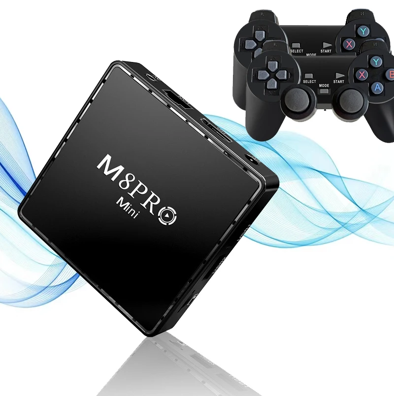 Оптовая продажа видеоигровых приставок 4k tv box game stick m8 pro mini game tv stick
