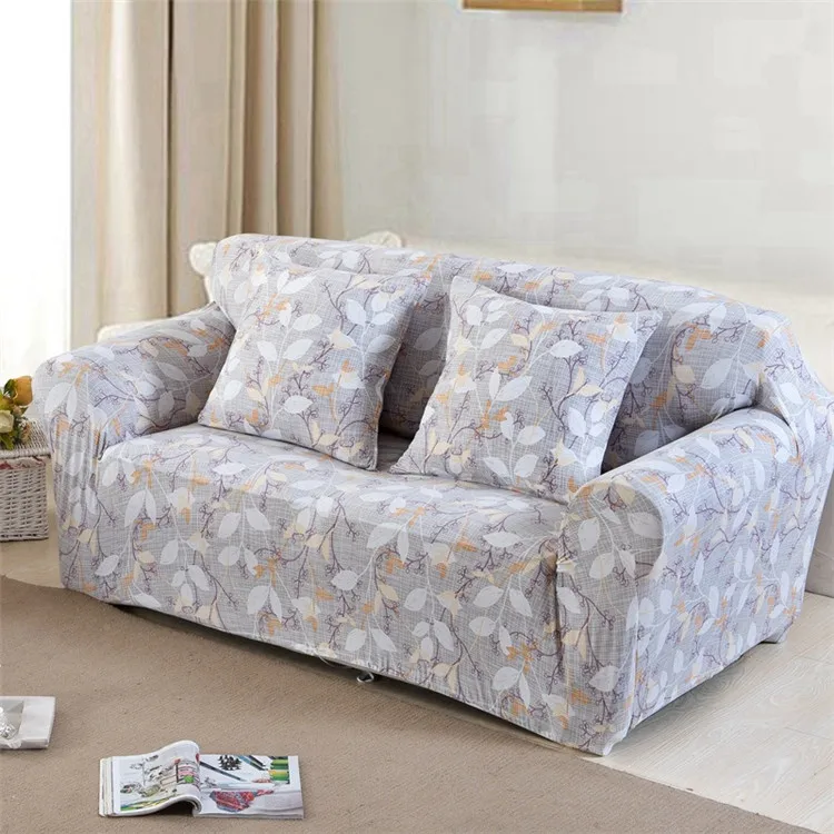 luxury comfy fancy floral printed cute blue teal full sofa cover