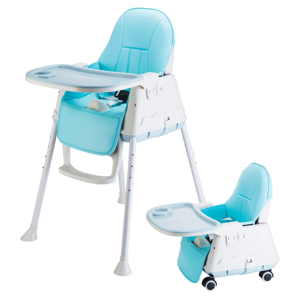 
High quality plastic portable 2 in 1 highchair and bouncer 