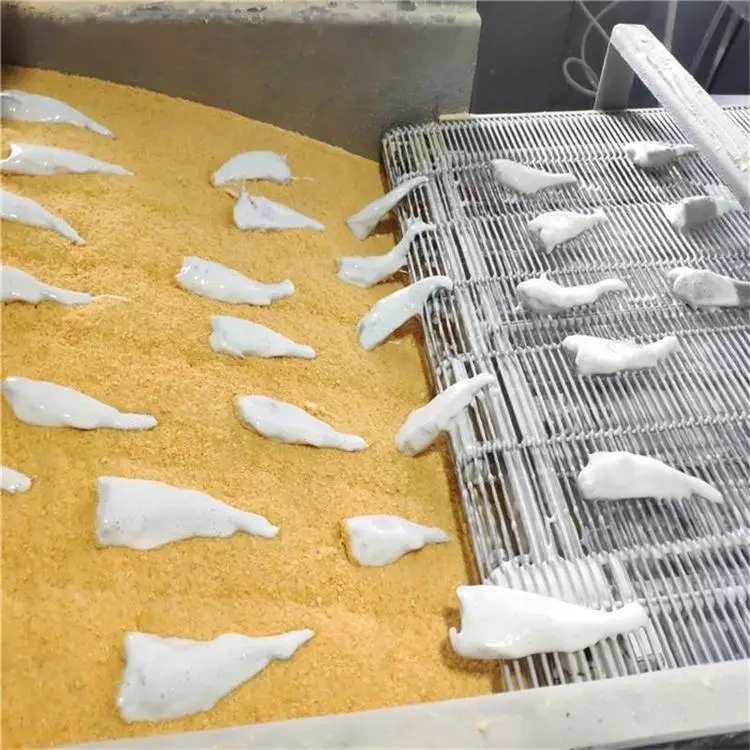 low energy consumption chicken nuggets fish battering breading machine