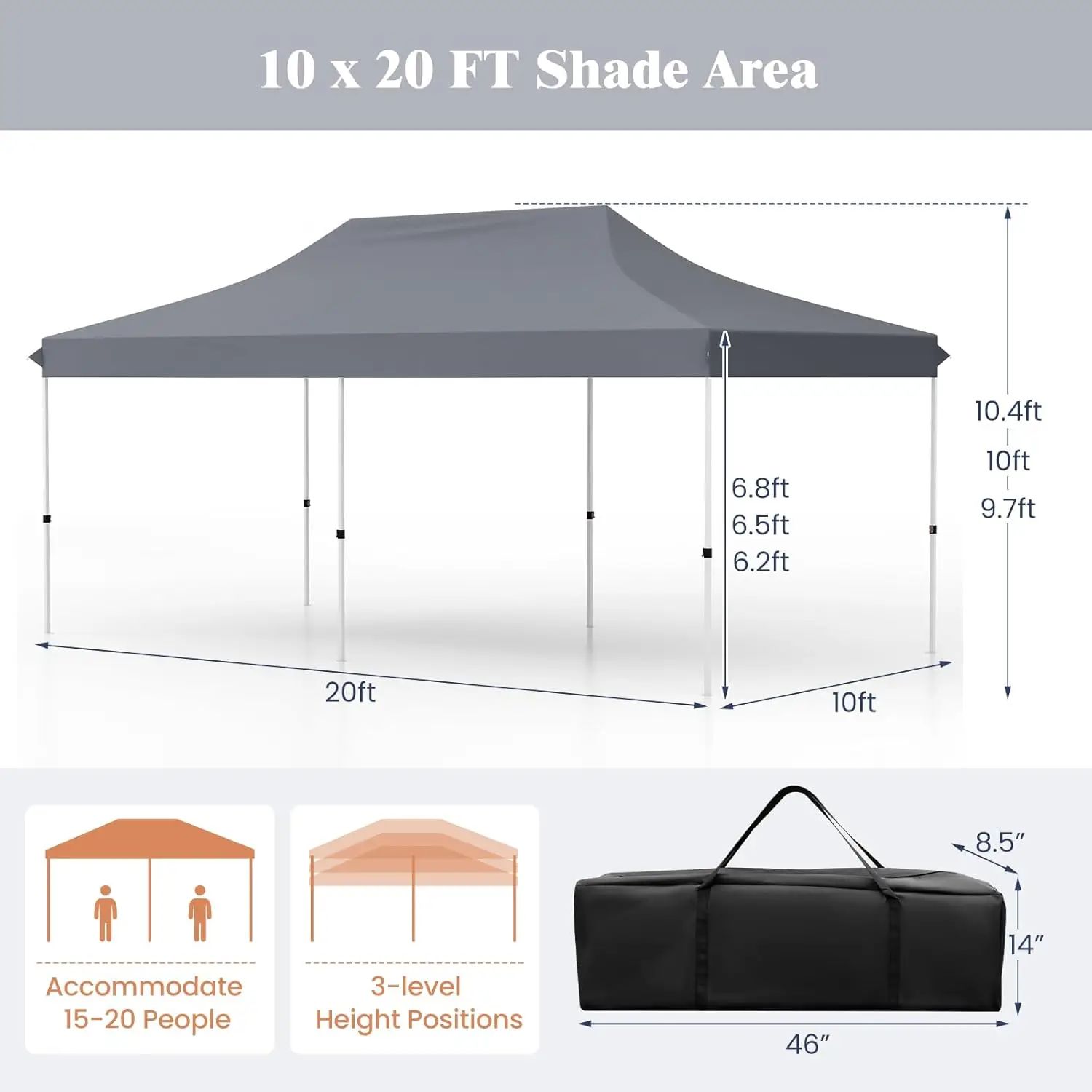 Factory Direct Supply 3X3 Hexagon Folding Trade Show Tent Outdoor Steel Frame with Oxford 600d Indoor Outdoor Promotional Events