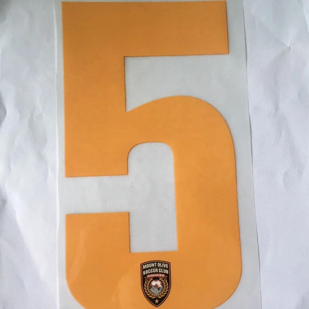 eco-friendly heat transfer sport numbers/soccer number/football number