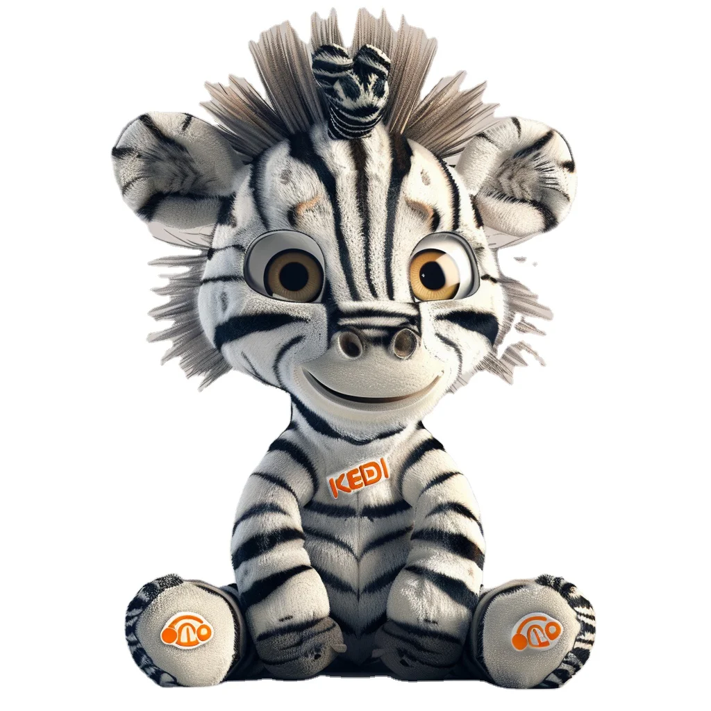 Plush Tiger Zebra Cute Toy Children Simulated Animal Toys big eyes tiger Birthday Gift Decoration For children