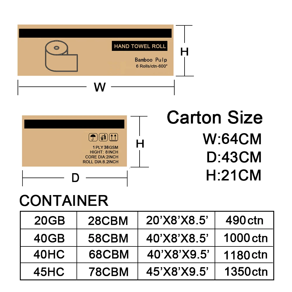 OEM ODM 1300 г 1 слой 38 г/кв. М индивидуальная этикетка бумажные полотенца в рулонах с логотипом бамбуковые оптовая продажа
