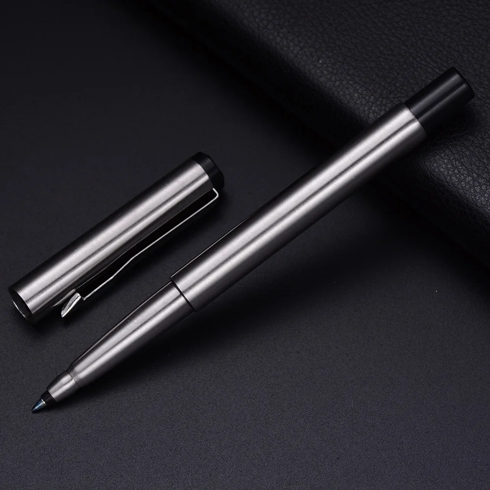 
Wholesale gel ink with logo black metal roller pen,Promotion and gift business for hotel roller pens 