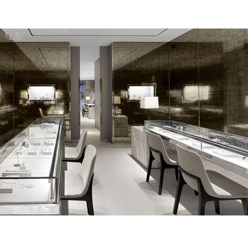 LUX Customized Fashionable Jewellery Shop Decoration Jewellery Shop Furniture,Jewelry Store Interior