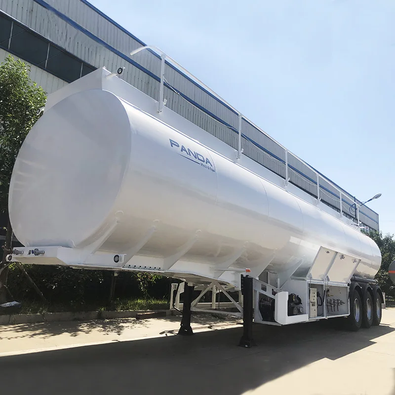 ADR Tanker Truck Fuel Semitrailers Fuel Tanker Semi Trailer 4 Compartments 40000 Liter 45000 Litres Small Oil Tanker 1000 4 - 6L