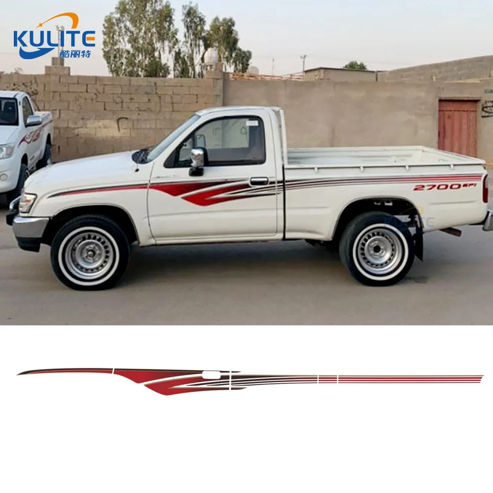Аксессуары для пикапа 2003 Hilux Стикеры кузова автомобиля виниловые наклейки