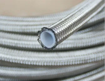 fuel injection hose stainless steel braided universal oil hose line   PTFE Hose for motorcycle and racing car