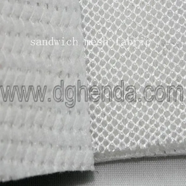 recycled PET stitch-bonded non woven fabric laminated sandwich mesh fabric