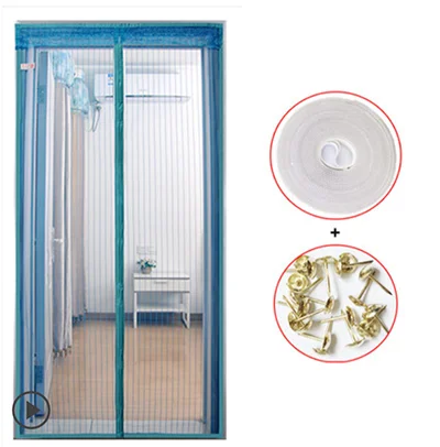 Magnetic Soft Screen Door Mosquito Protect Magnetic Net Strip Magnetic Curtain For Door & Windows