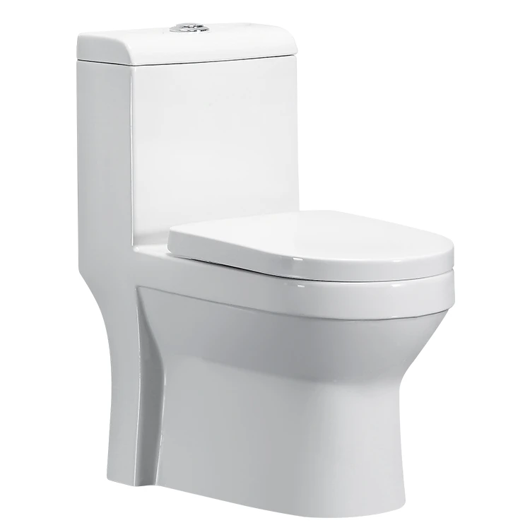 
KD-T072P Best Selling Grace WC Flush Toilet Bowl White Ceramics Glazed One Piece Full Set for Bathroom 