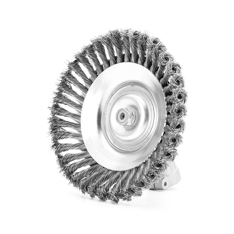 Lawn Mower Garden Weed Brush Rotary Weed Brush Flat Wire Wheel Brush High Carbon Steel DIY OEM Cordless Electricity 1 Years QS