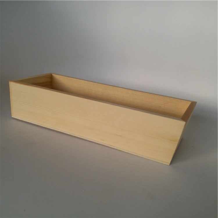 Eco-friendly packing wooden storage box without lid