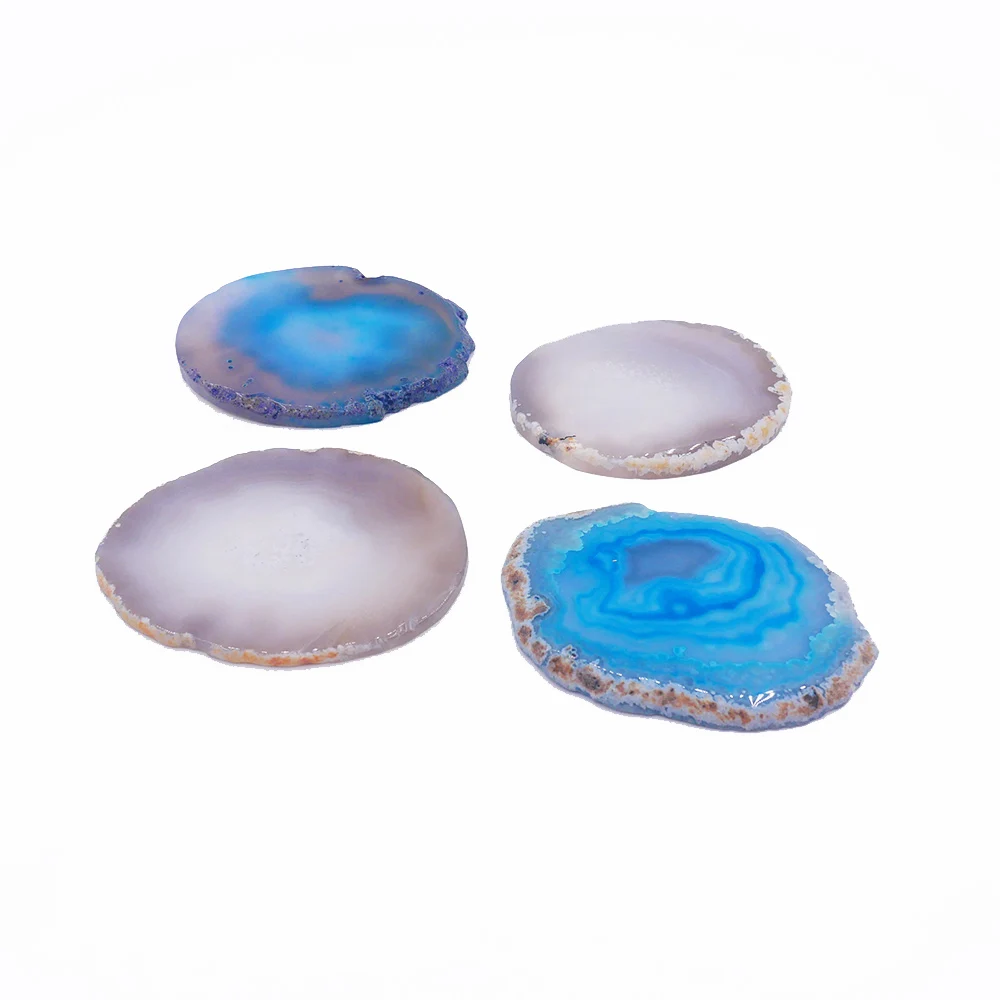 Home decoration natural stone slice agate coaster
