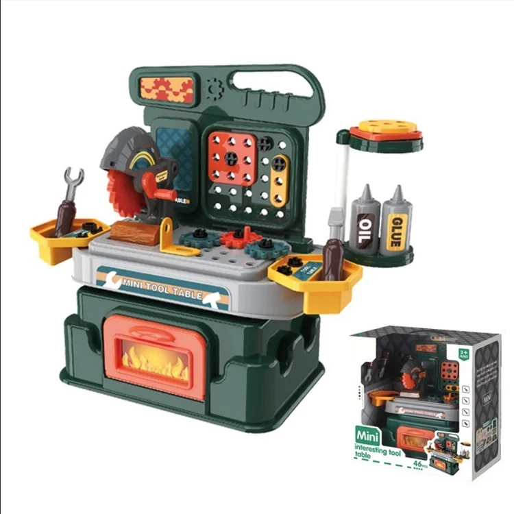 Mini Multifunctional Plastic Tool Play Kit Unisex Workman Pretend Toys for Kids Interesting Kids Tool Sets