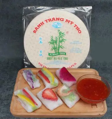 Edible rice paper Vietnamese safoco paper 340g/bag 22cm round square shape available