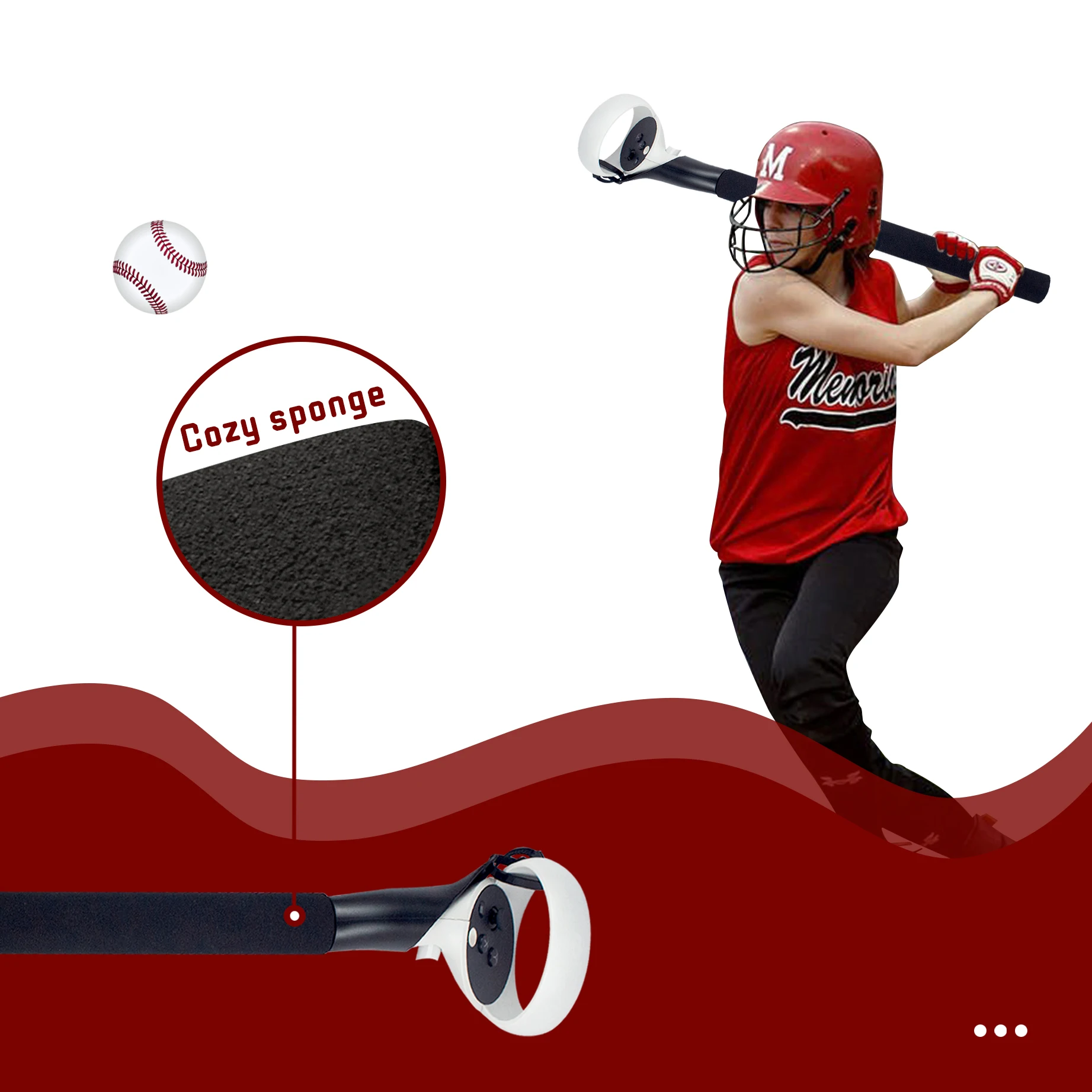 2022  Accessory Expansion Controller suitable for  Meta Quest 2 /Oculus Quest 2 Golf Club/Tennis/Baseball Adapter Racket