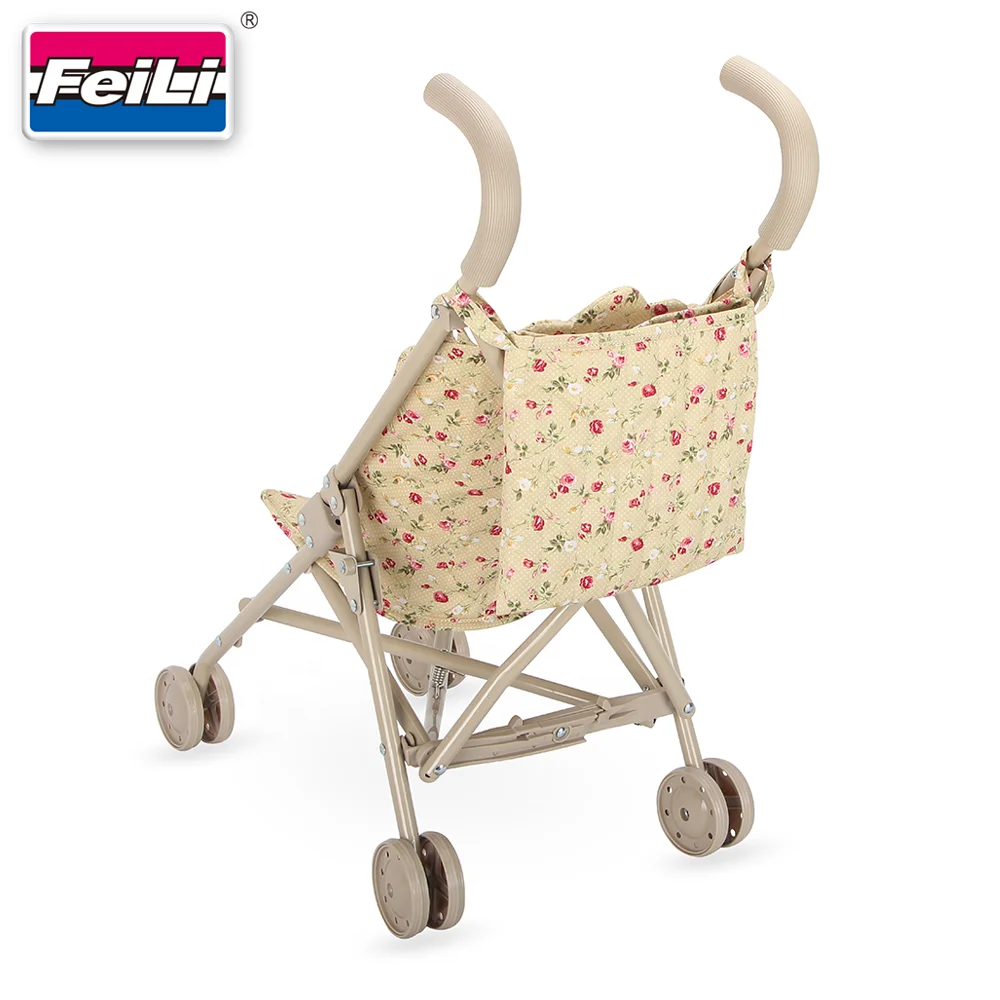 Dollri Starri Customized Classical Precious Toy Gift Basic Baby Doll Stroller for Toddlers with Backpack Doll Buggy