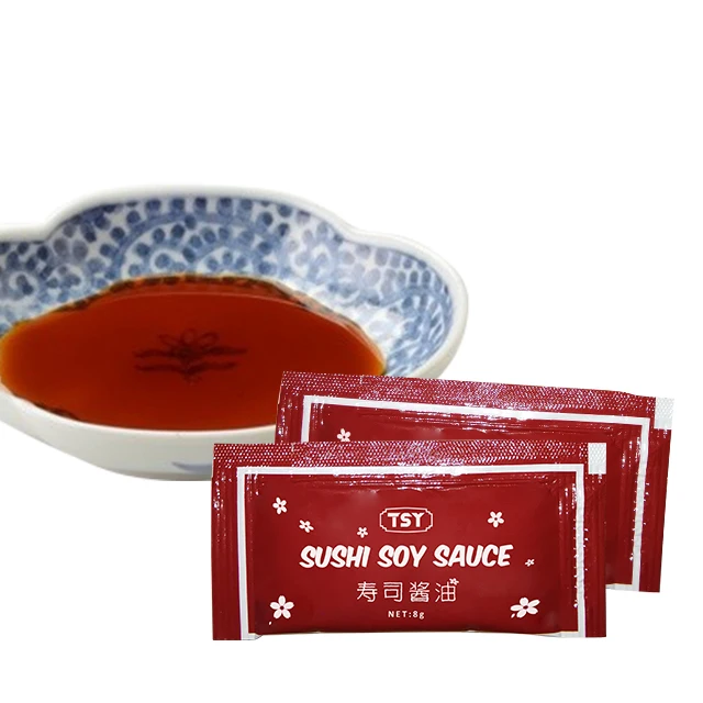 Take Away Factory Direct Japanese Style NON-GMO Natural Brewed 10g 15g 25g mini soy sauce shoyu sushi soya sauce sachet