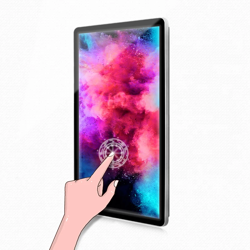 OEM Wall Mount 32 43 49 55 Inch Indoor Lcd Display Panel Touch Advertising Screen Android Windows