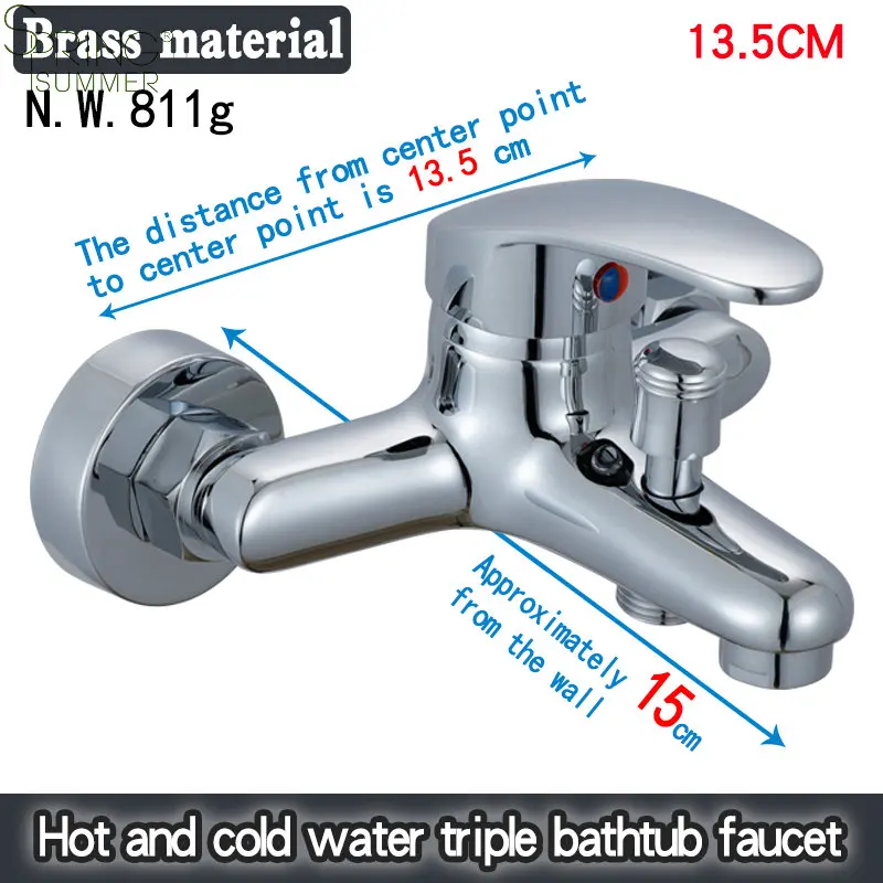 SPRING SUMMER Economic Bathroom Bath Mixer Tap With Shower Bath Shower Faucets