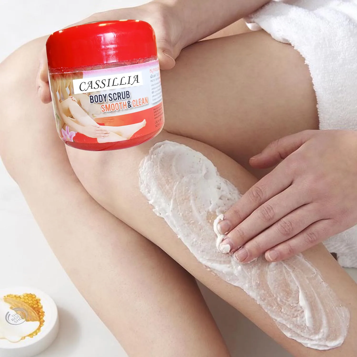 OEM Private Label Natural Scrub Wholesale Body Customized Acid Beauty Organic Cream Form Vitamin C Face Skin Body Scrub