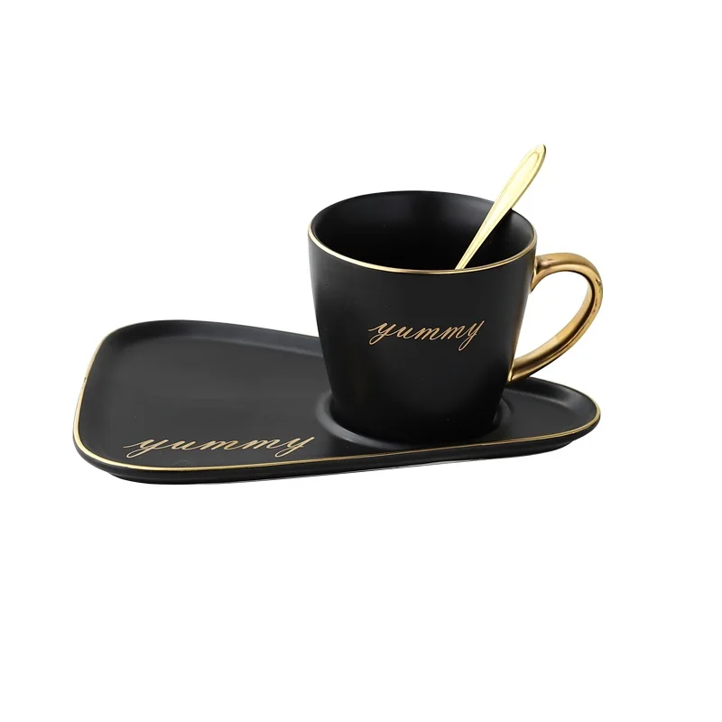 
Gold Edge Porcelain Coffee cup Black Tea Cup , ceramic coffee mugs Tea Mugs 