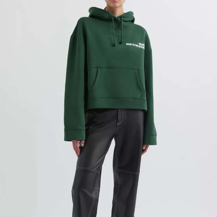 High Quality Wholesale Custom Logo Printing Plain 100% Cotton 360gsm Heavyweight Oversized Hoodie Women