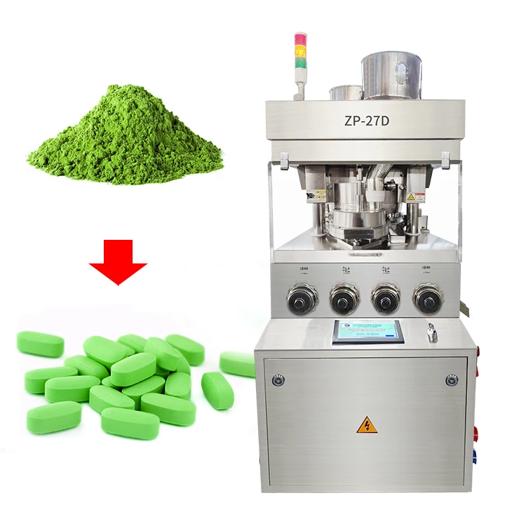 Легкое в эксплуатации оборудование для фармацевтических препаратов большого размера, двухцветный ротационный пресс для таблеток, автоматическая машина для производства таблеток