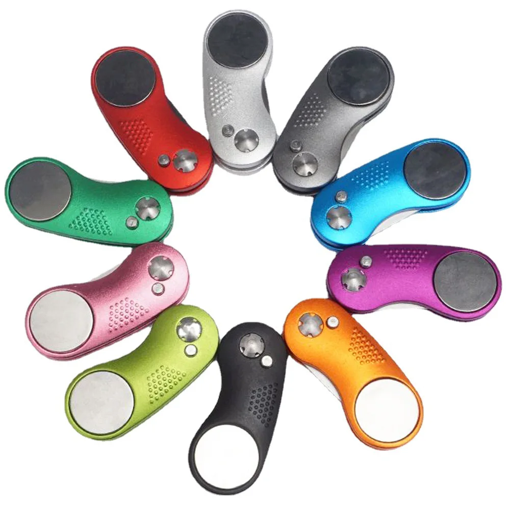 Wholesale Custom Logo Metal Divot Repair Tool Switch Blade Repair Fork Foldable Golf Divot Tool