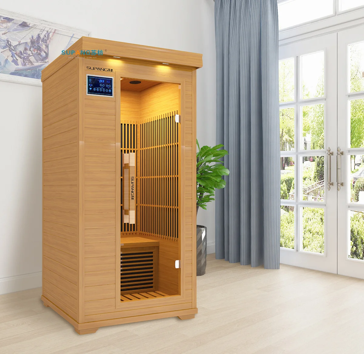 Popular Luxury Solid Wood Portable Infrared Heater Dry Far Near Infrared Sauna buy far infrared sauna