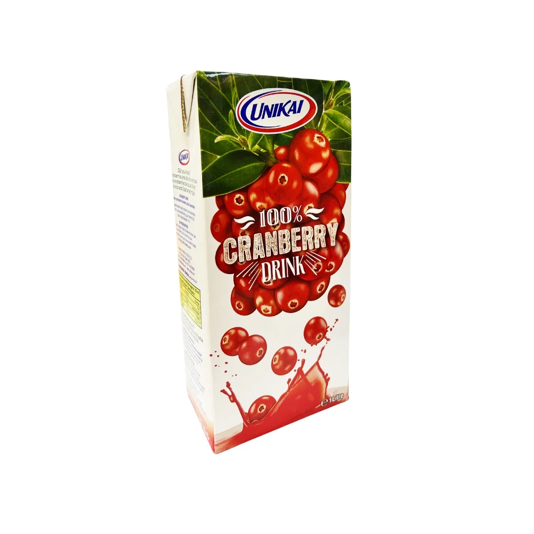 UHT CRANBERRY JUICE NO ADDED SUGAR 1LTR high quality Juice natural ingredients Made In UAE