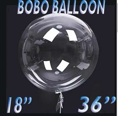 Гелиевый шар Bobo из ПВХ 10/18/24/36 дюймов прозрачные круглые Пузырьковые шары для украшения дня рождения вечеринки