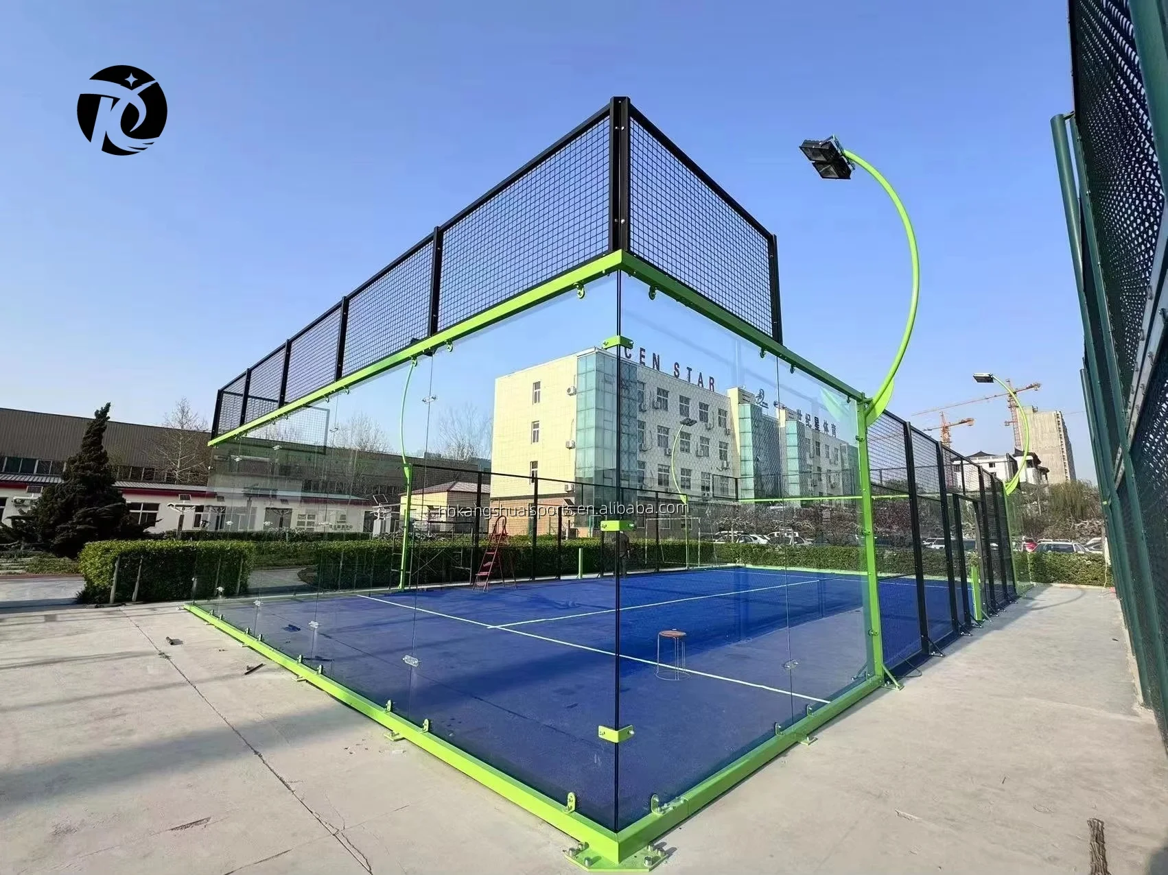 Wholesale worldwide popular sports equipment panoramic padel court canchas de padel  tennis court padel fields