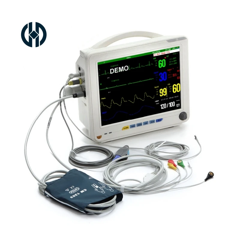 Manhua 2024 surgical vital signs bedside cardiac six-parameter intensive care ECG SPO2 PR icu patient monitor
