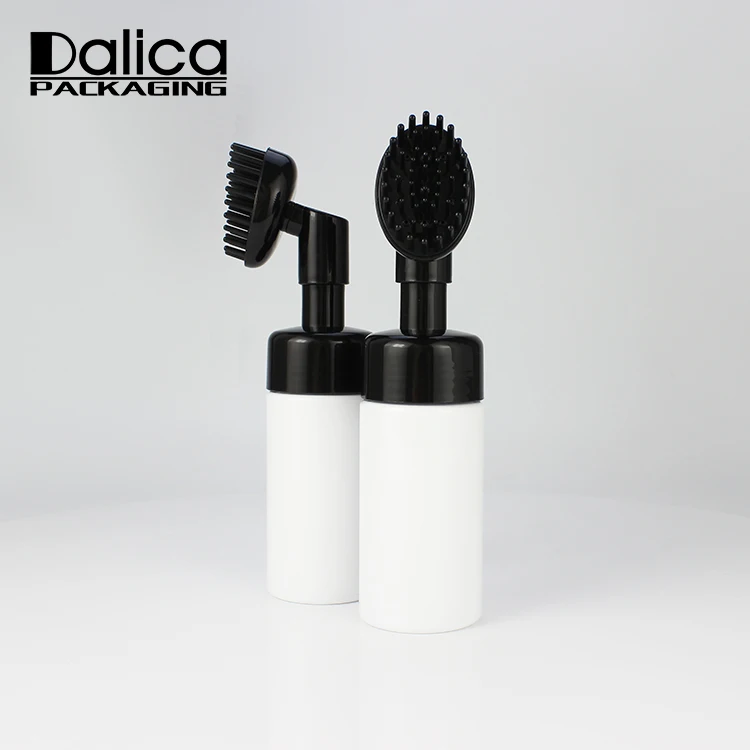 Dispensing salon hairdressing coloring dyeing comb applicator bottle with a brush