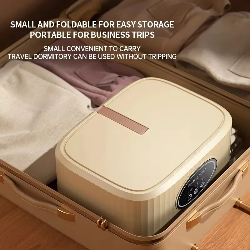 Portable 600W Mini Dryer with Dryer Bag Easy-to-Use Travel Kit for Dry Delicate Garments Underwear Baby Clothes