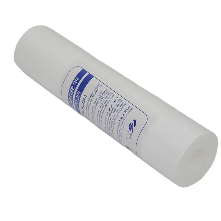 10 20 Inch PP Filter Cartridge 0.1 0.2 0.5 1 5 Micron purified water Melt Blown Cotton Sediment FILTER