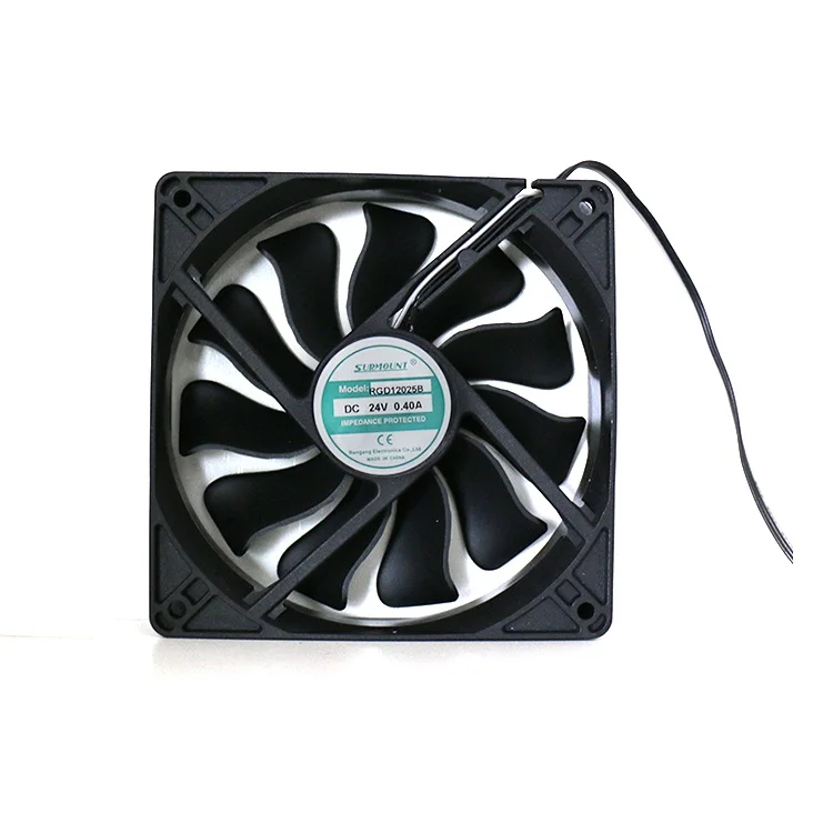 Двойные шарикоподшипники 120 мм X 120 мм X 25 мм 5 дюймов 12 В бесщеточный вытяжной вентилятор охлаждения постоянного тока