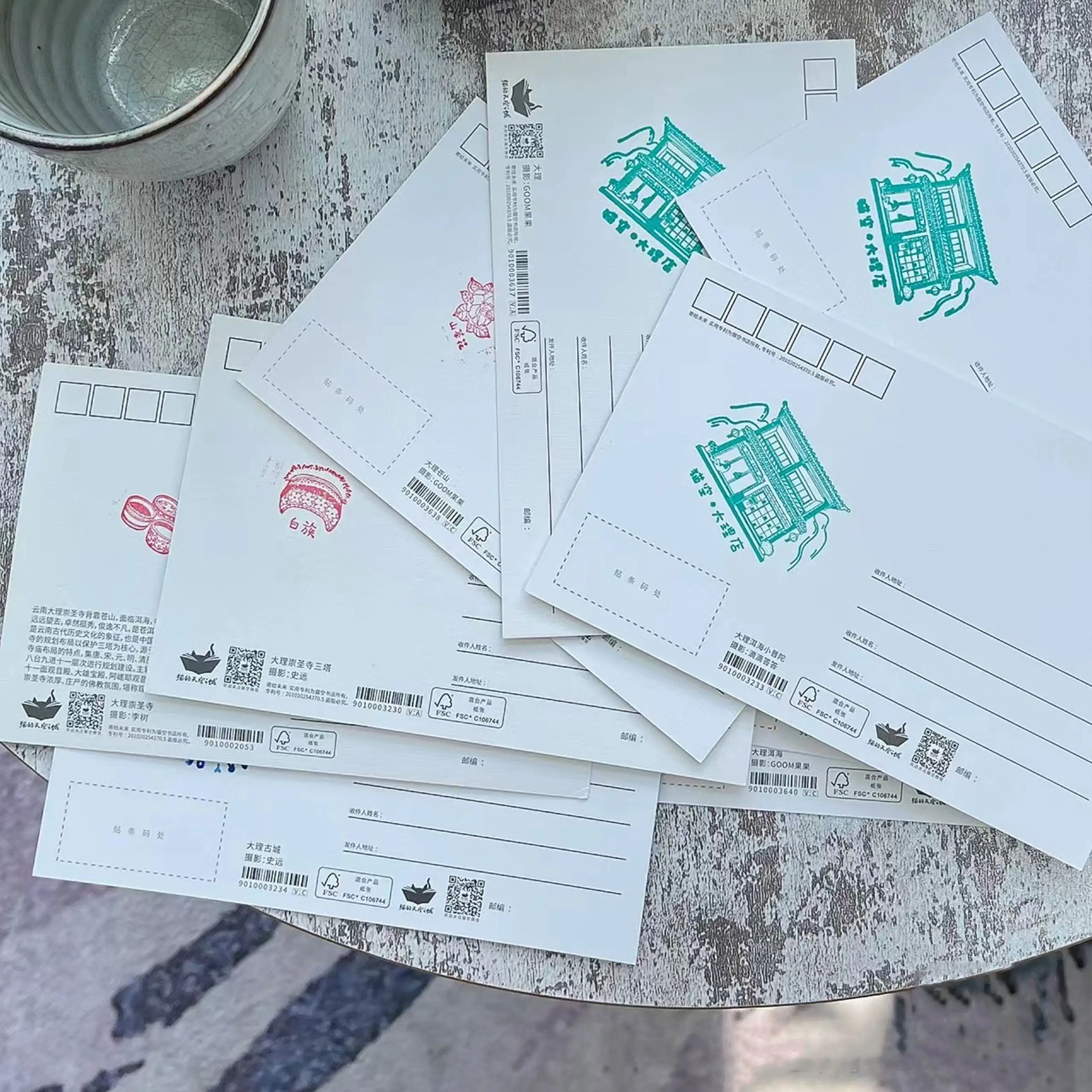 Factory Wholesale High Quality Custom Postcard Printing With Logo  For Mailing