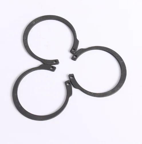 65MN manganese shaft with retaining ring outer card bearing  circlip elastic shaft card buckle  C-shaped ring