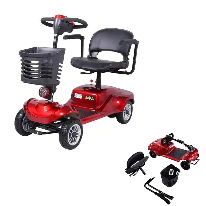 2024 Trending Products Foldable Motorized Tricycles Electric Bike Folding Mobility Scooter For Disabled