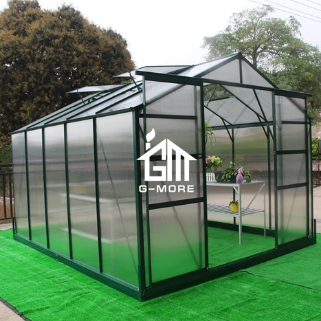 Polycarbonate sheet cover material growing flowers and vegetable transparent pc conservatory greenhouse